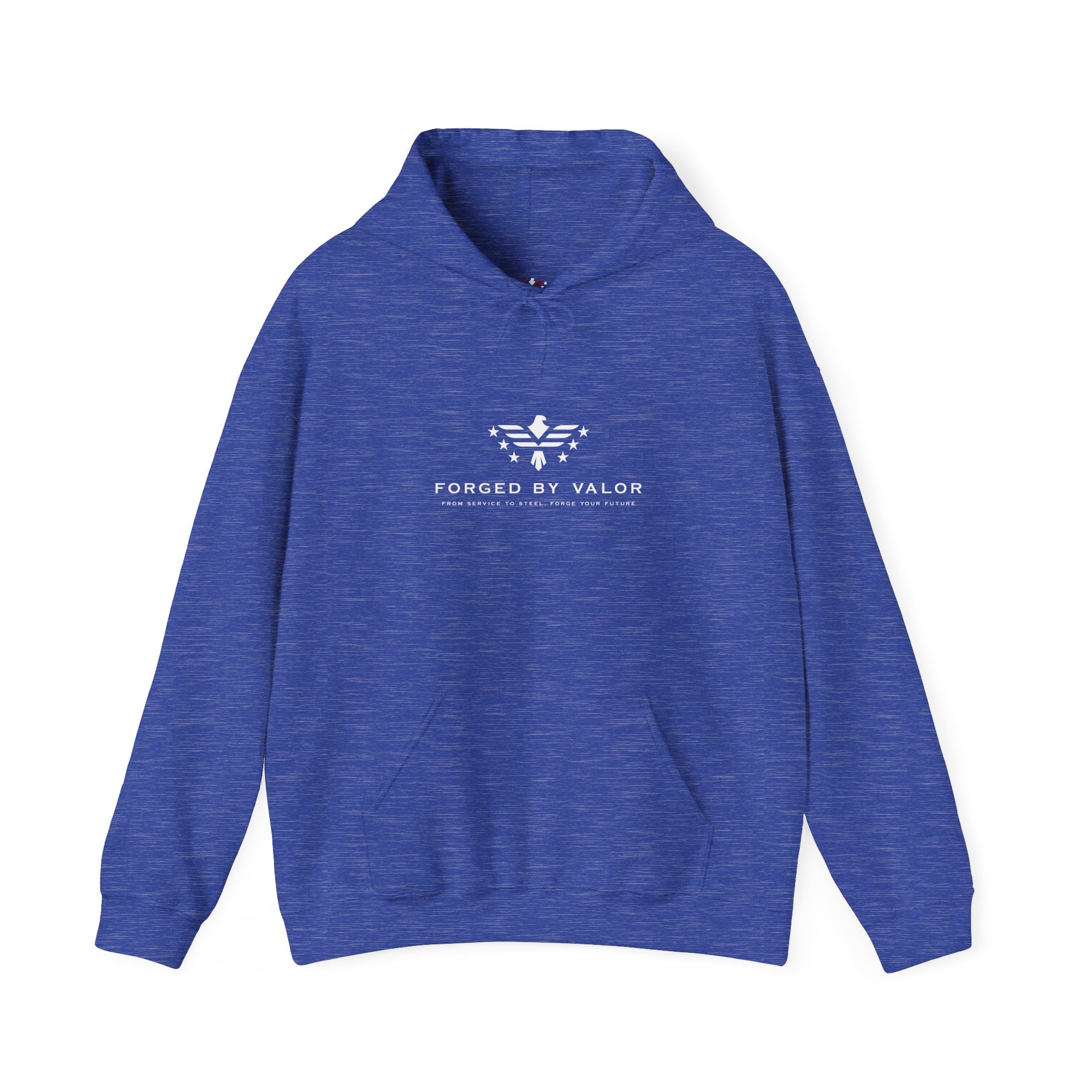 Forged By Valor Official Pull Over Hoodie - White Logo