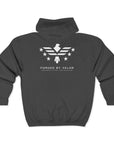 Forged By Valor Official Full-Zip Hoodie - White Logo