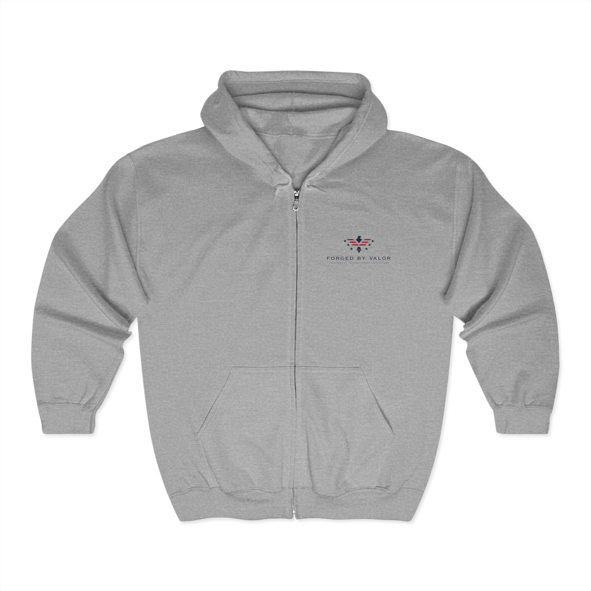 Forged By Valor Official Full-Zip Hoodie