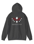 Forged by Valor Official Pull Over Hoodie - White + Red Logo