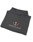 Forged by Valor Official Pull Over Hoodie - White + Red Logo