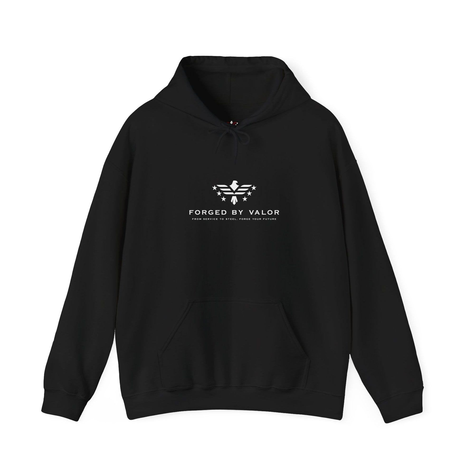 Forged By Valor Official Pull Over Hoodie - White Logo