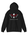 Forged by Valor Official Pull Over Hoodie - White + Red Logo