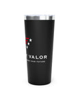 Forged by Valor Travel Tumbler - White & Red