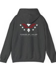 Forged by Valor Official Pull Over Hoodie - White + Red Logo