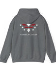 Forged by Valor Official Pull Over Hoodie - White + Red Logo