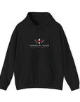 Forged by Valor Official Pull Over Hoodie - White + Red Logo