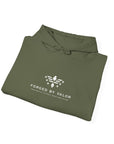 Forged By Valor Official Pull Over Hoodie - White Logo