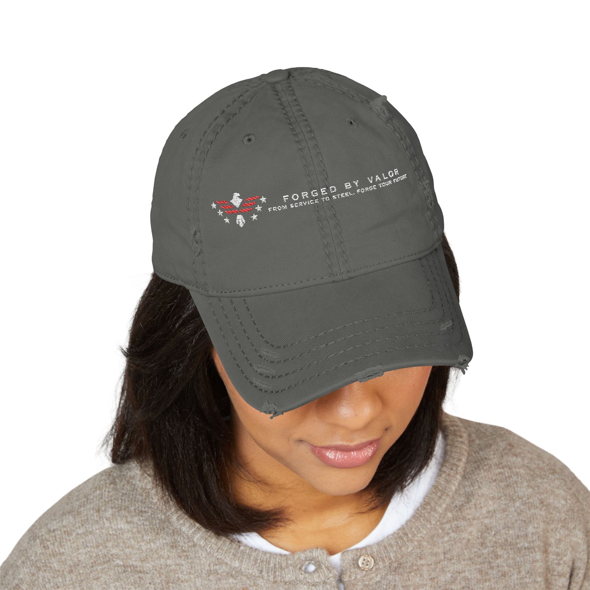 Forged by Valor Distressed Official Cap