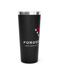 Forged by Valor Travel Tumbler - White & Red