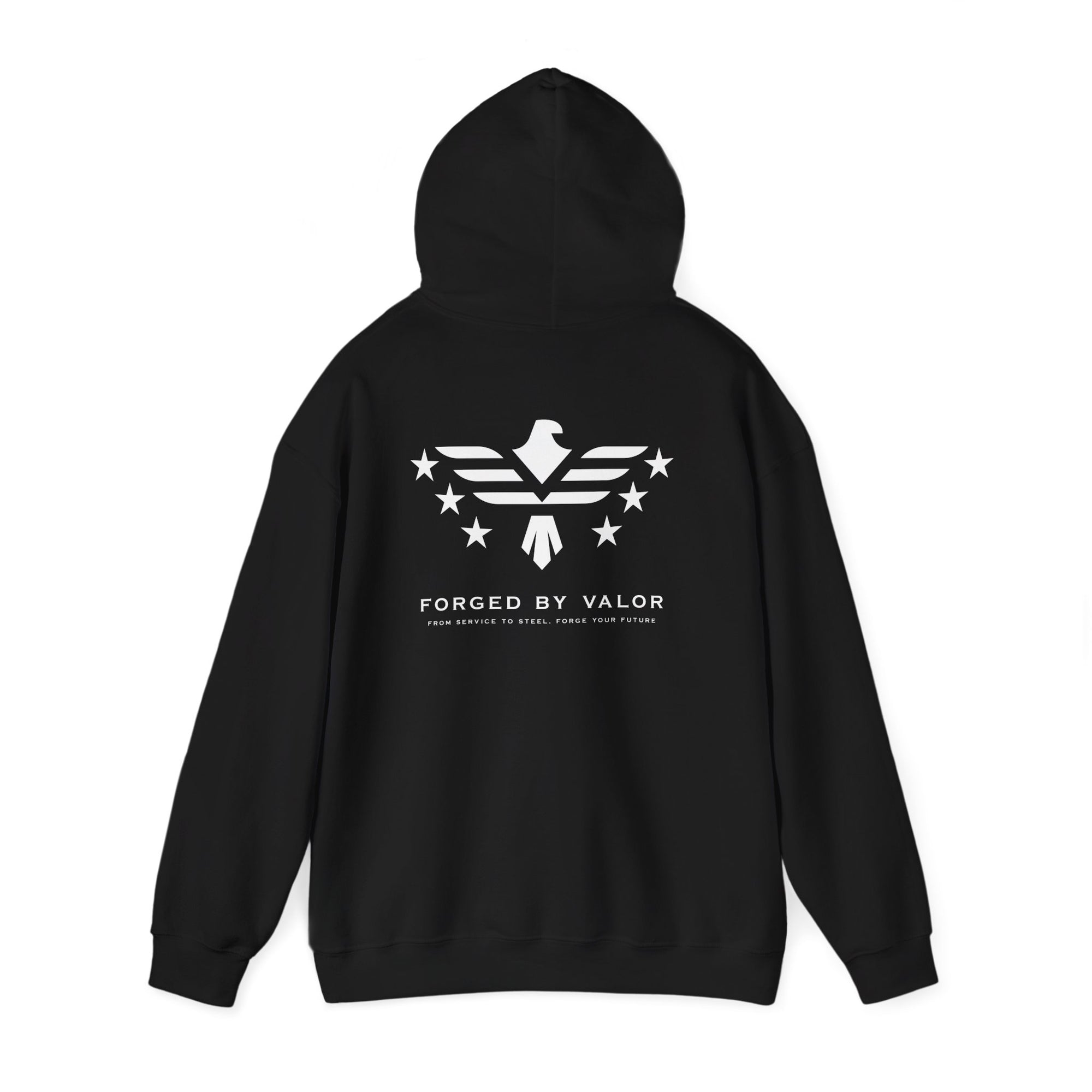Forged By Valor Official Pull Over Hoodie - White Logo