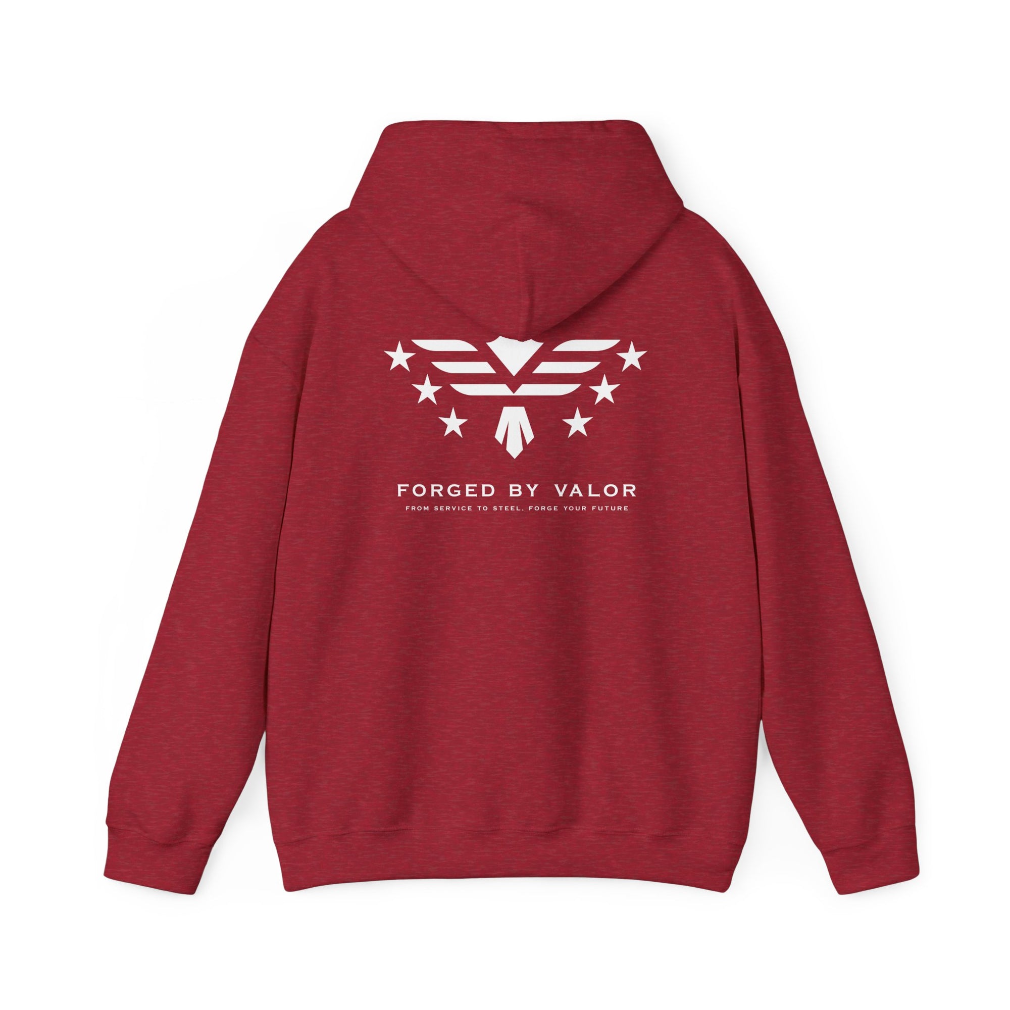 Forged By Valor Official Pull Over Hoodie - White Logo