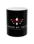 Forged by Valor Official Mug - White + Red Logo