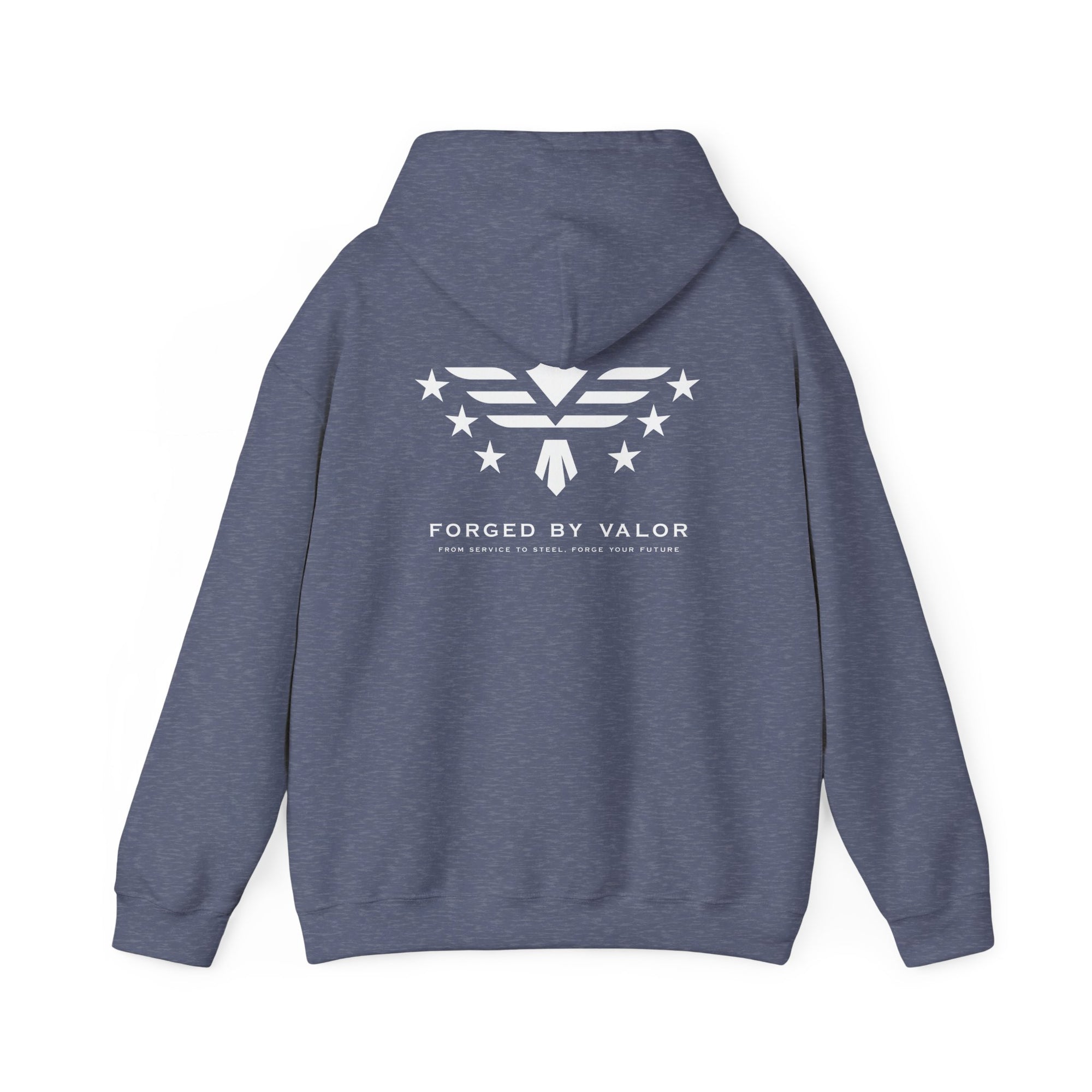 Forged By Valor Official Pull Over Hoodie - White Logo