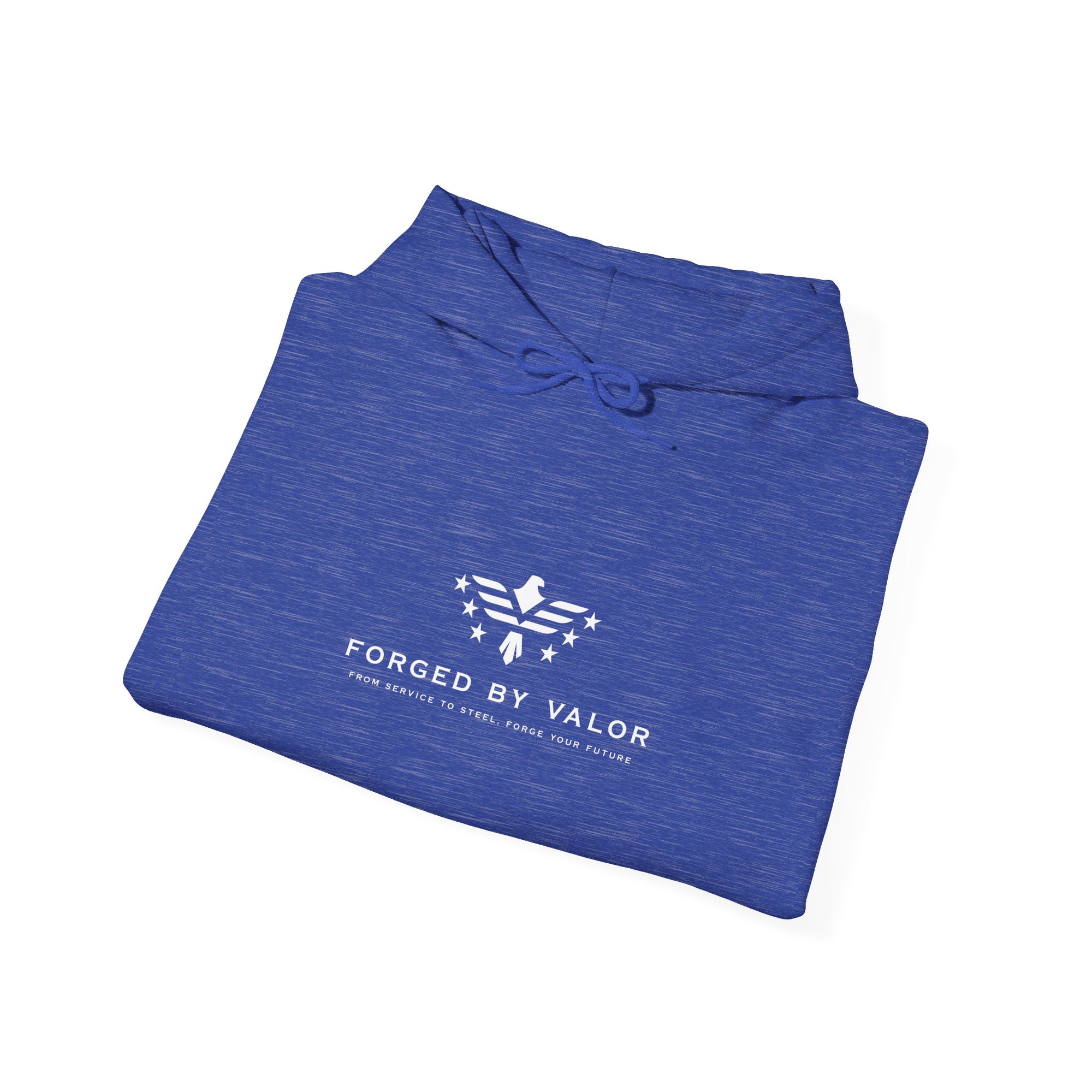 Forged By Valor Official Pull Over Hoodie - White Logo