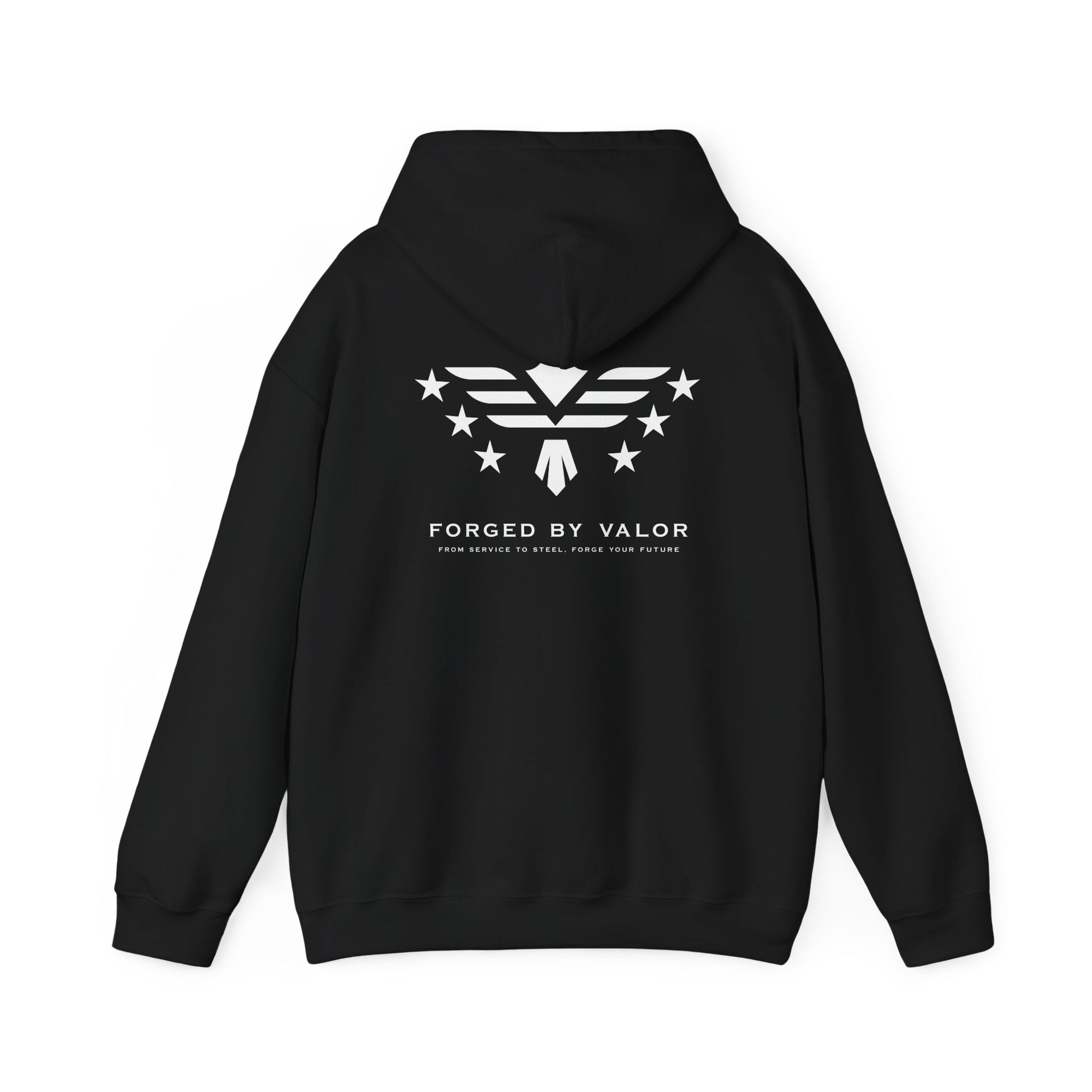 Forged By Valor Official Pull Over Hoodie - White Logo