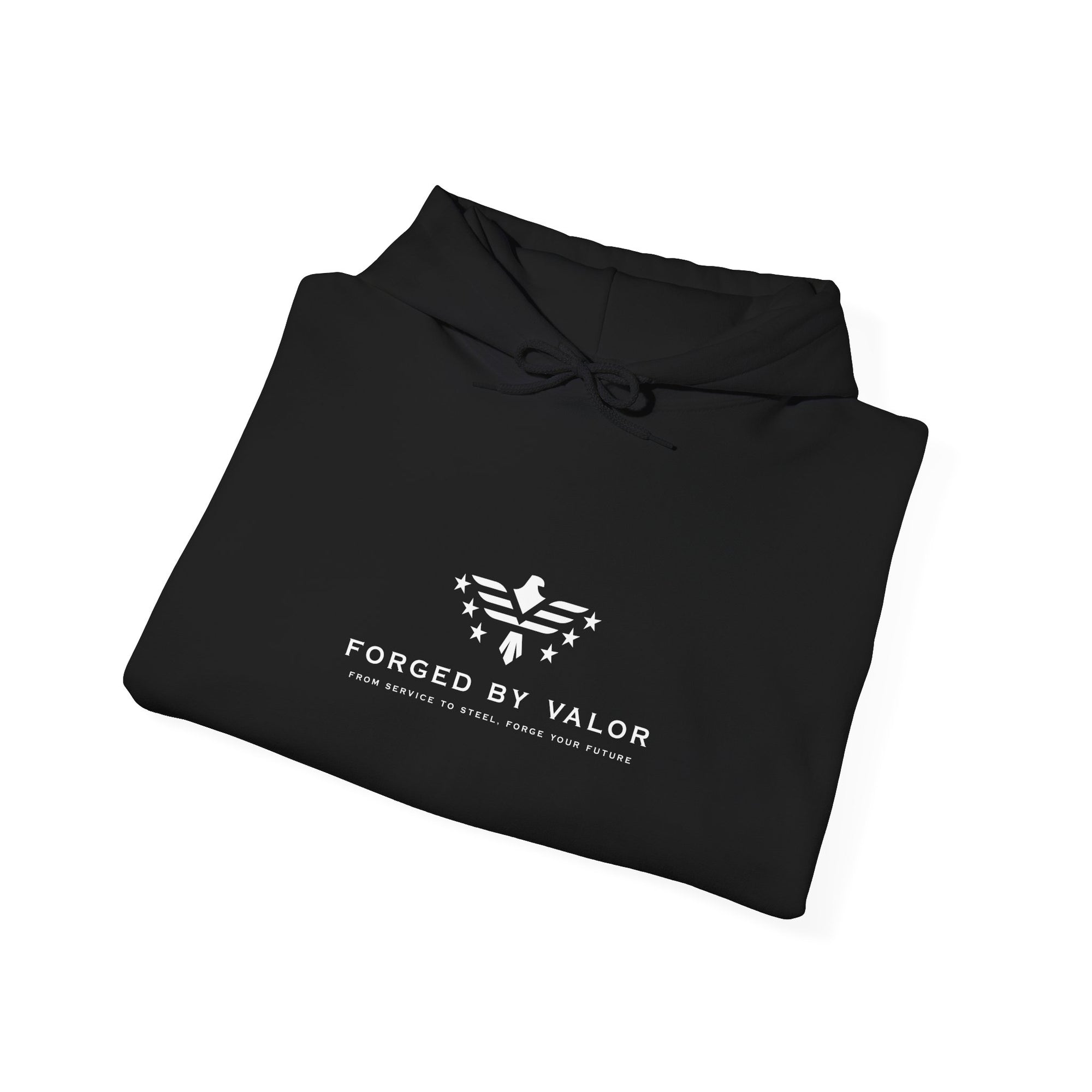Forged By Valor Official Pull Over Hoodie - White Logo