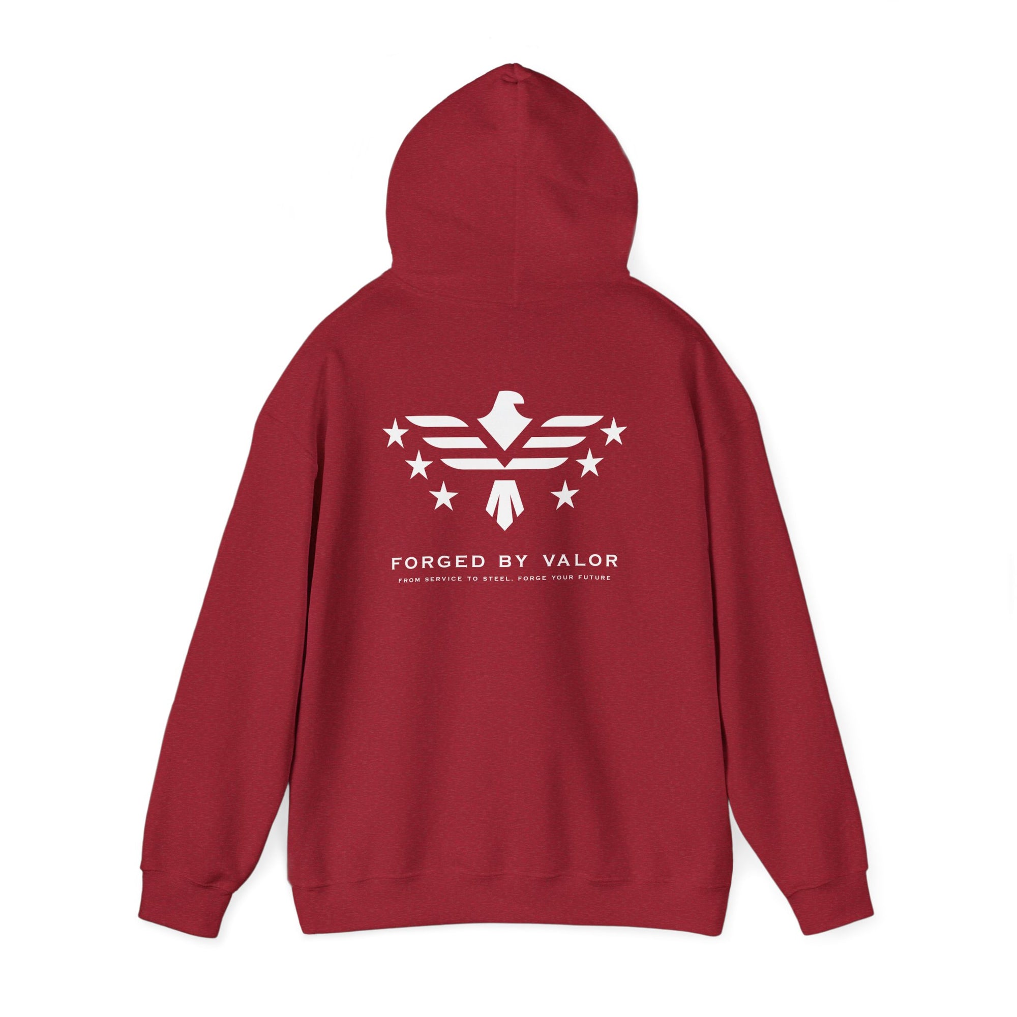 Forged By Valor Official Pull Over Hoodie - White Logo