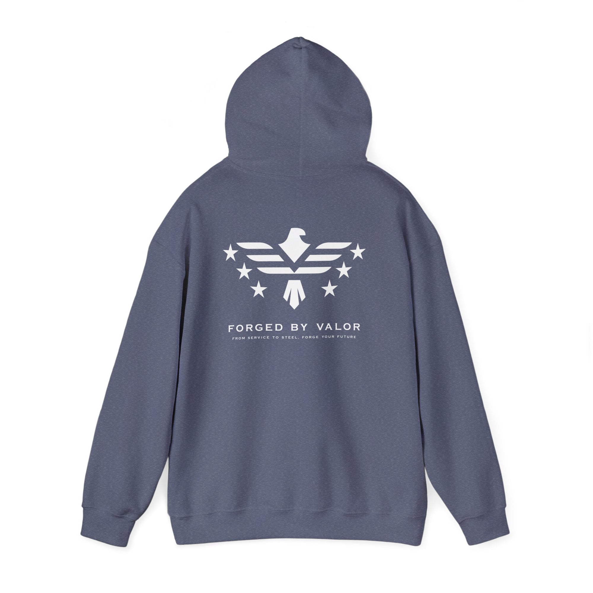 Forged By Valor Official Pull Over Hoodie - White Logo