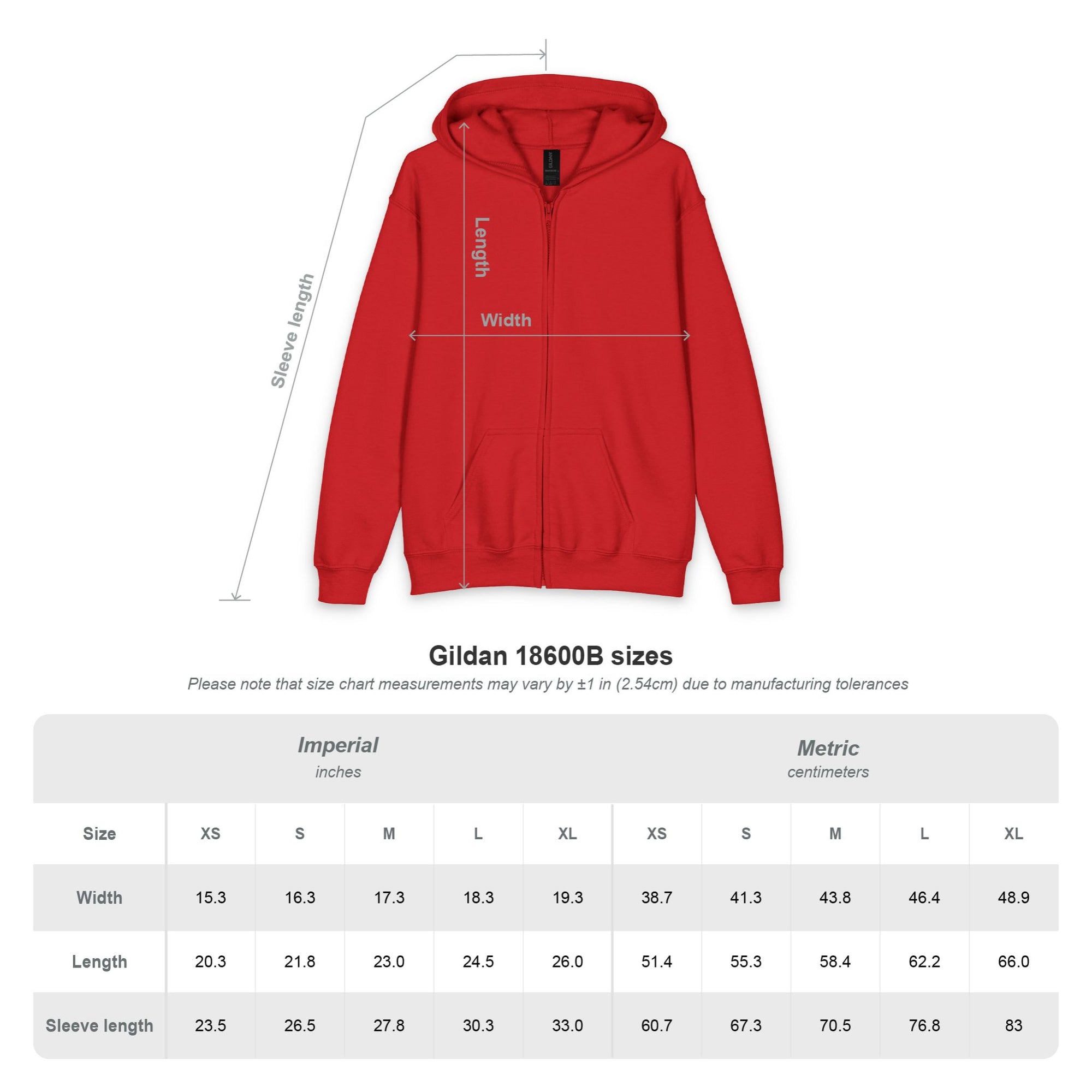 Forged By Valor Youth Full-Zip Hoodie (Chest &amp; Back Logo)